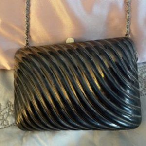 Sasha Metal Chrome Evening Purse